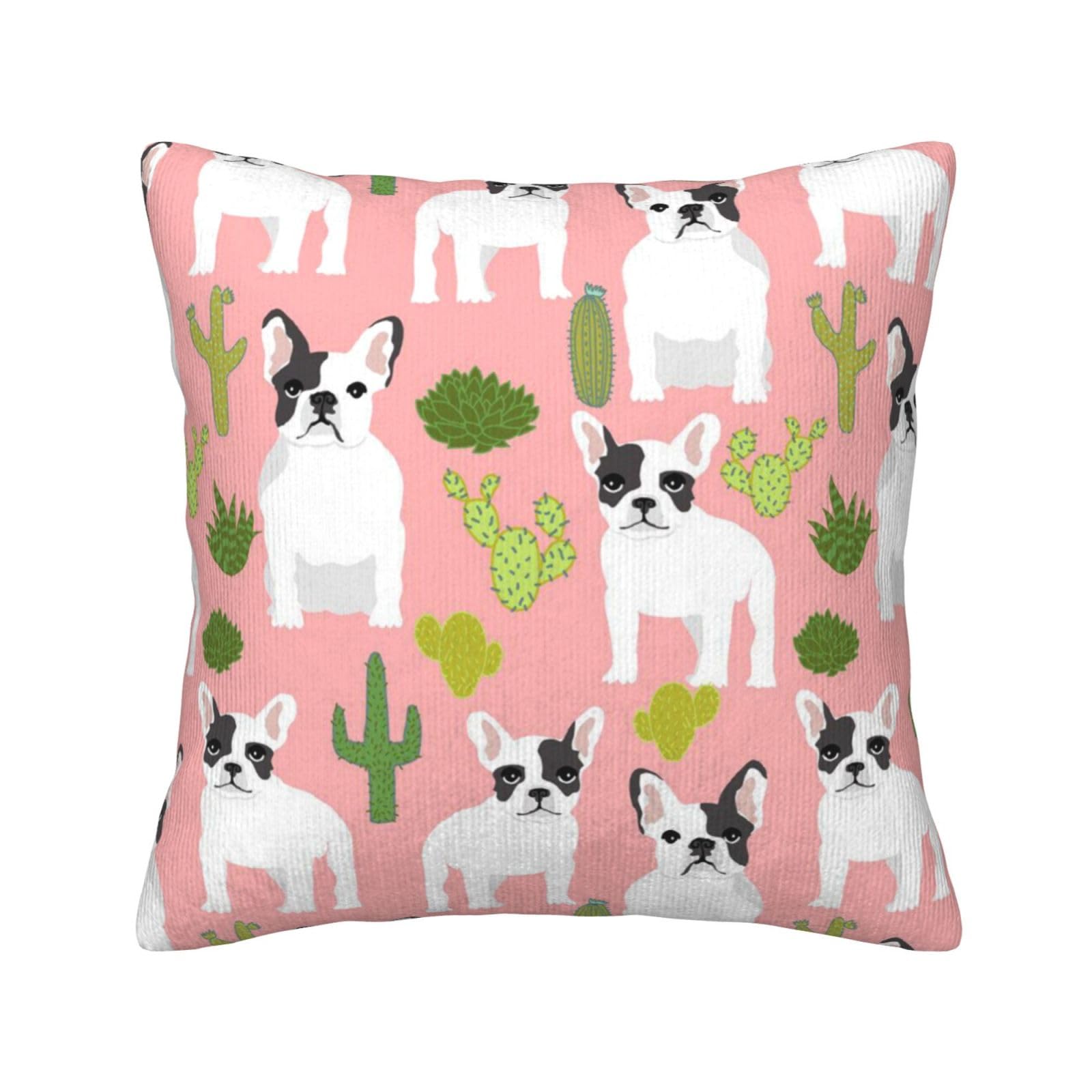 Housse coussin velours côtelé de qualité supérieure au motif raffiné