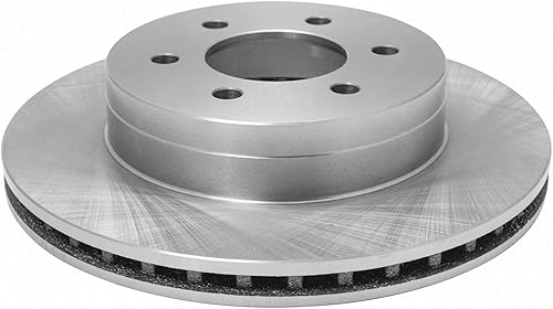 Miniatura 4 de TRQ Kit de pastillas de freno delantero y rotor, kit químico de freno, pastillas de freno, rotor de freno semimetálico, compatible con Dodge Dakota