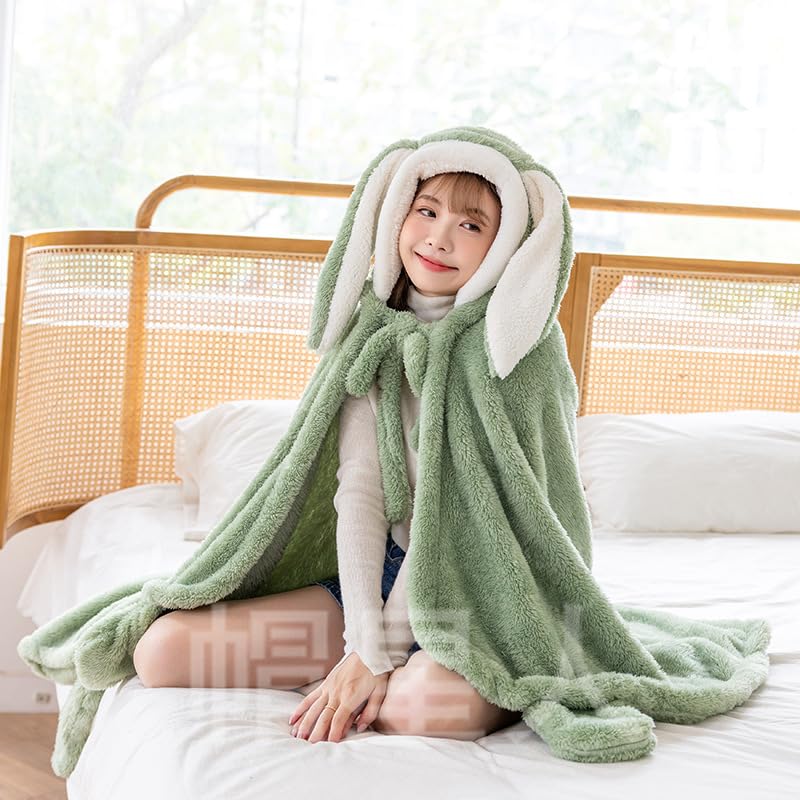 Fleece Cat Ears Hoodie Blanket Cat Ear Hoodie Plus Size Men's