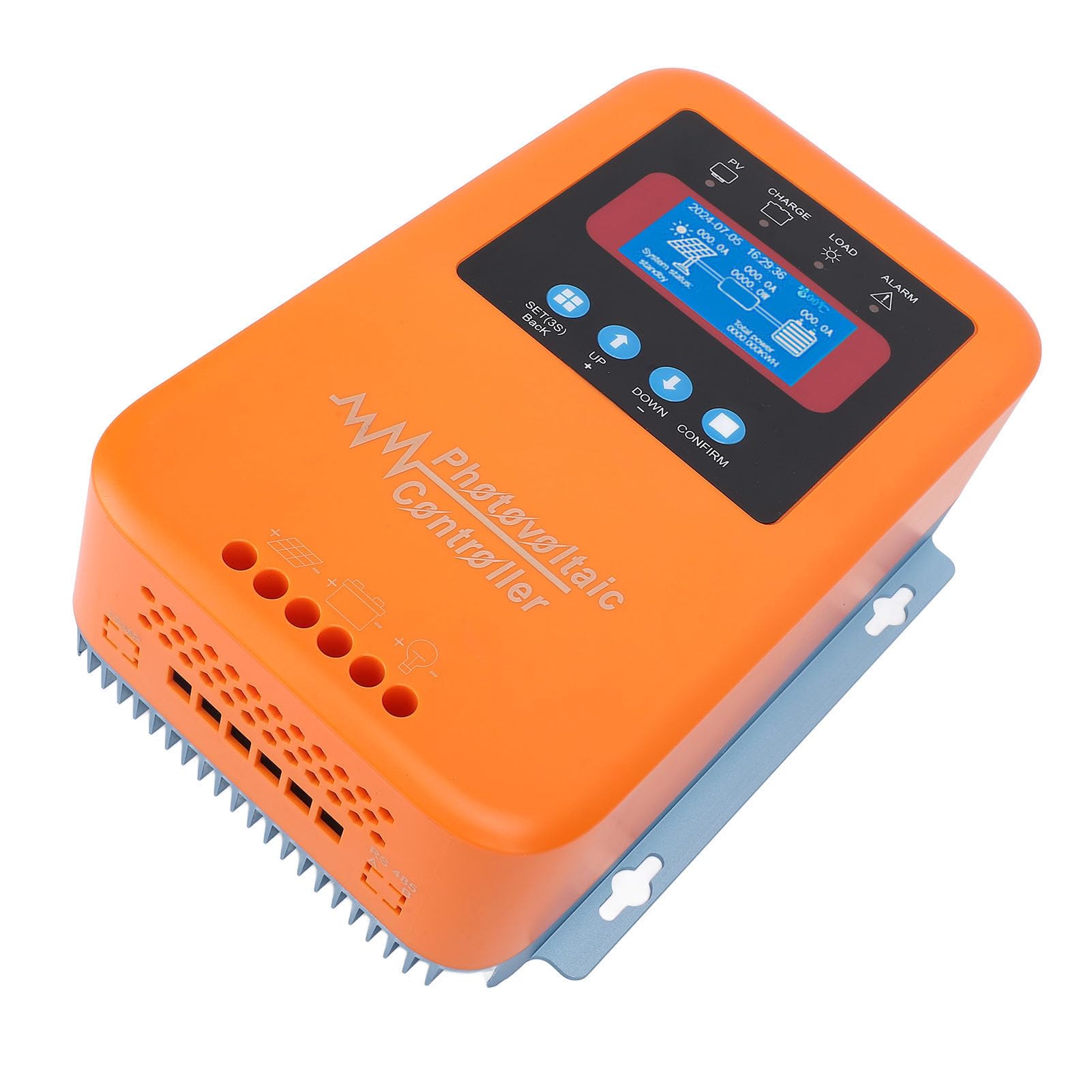 Denash Controlador de Carga Solar MPPT, Regulador de Panel Solar de 12 V, 24 V, 36 , 48 con Pantalla LCD, Controlador de Carga de Panel Inteligente para Doméstico de Barco RV Fuera de la Red