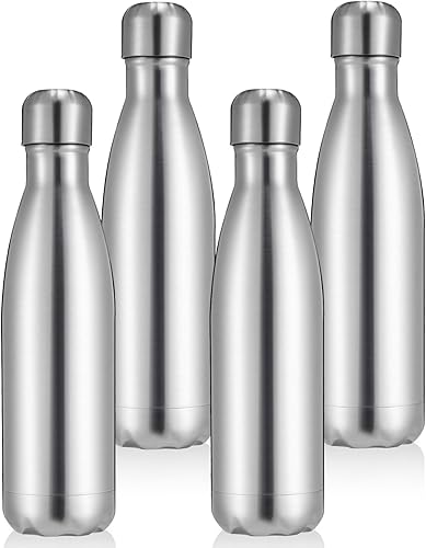 Miniatura 41 de Volhoply Botellas de agua de acero inoxidable de 17 onzas a granel, botella de agua de metal aislada a prueba de fugas para deportes, viajes,