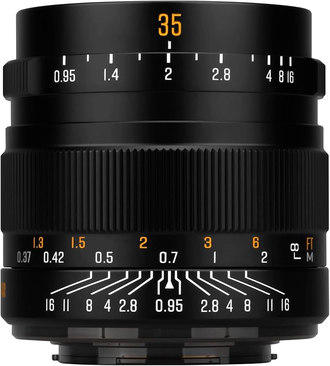 Brightin Star Lente de enfoque manual F0.95 de 35 mm para cámaras Canon EOS-M sin espejo, lente fija de gran apertura APS-C, apto para M6, M50, M5, M3, M200, M10, M100, M, M2 (negro)