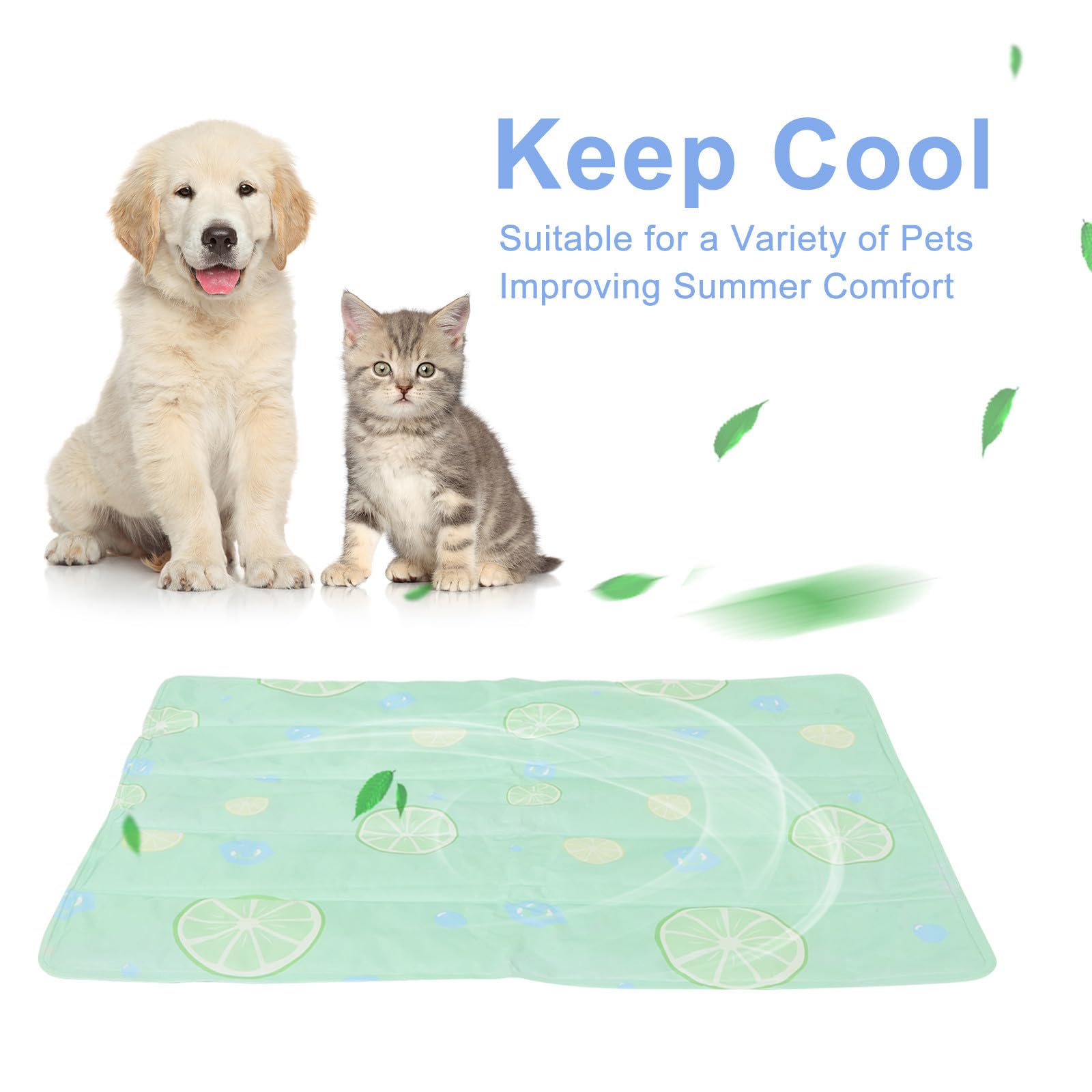 DOITOOL Kühlmatte für Haustiere Wiederverwendbar Waschbar Gel für Hunde und