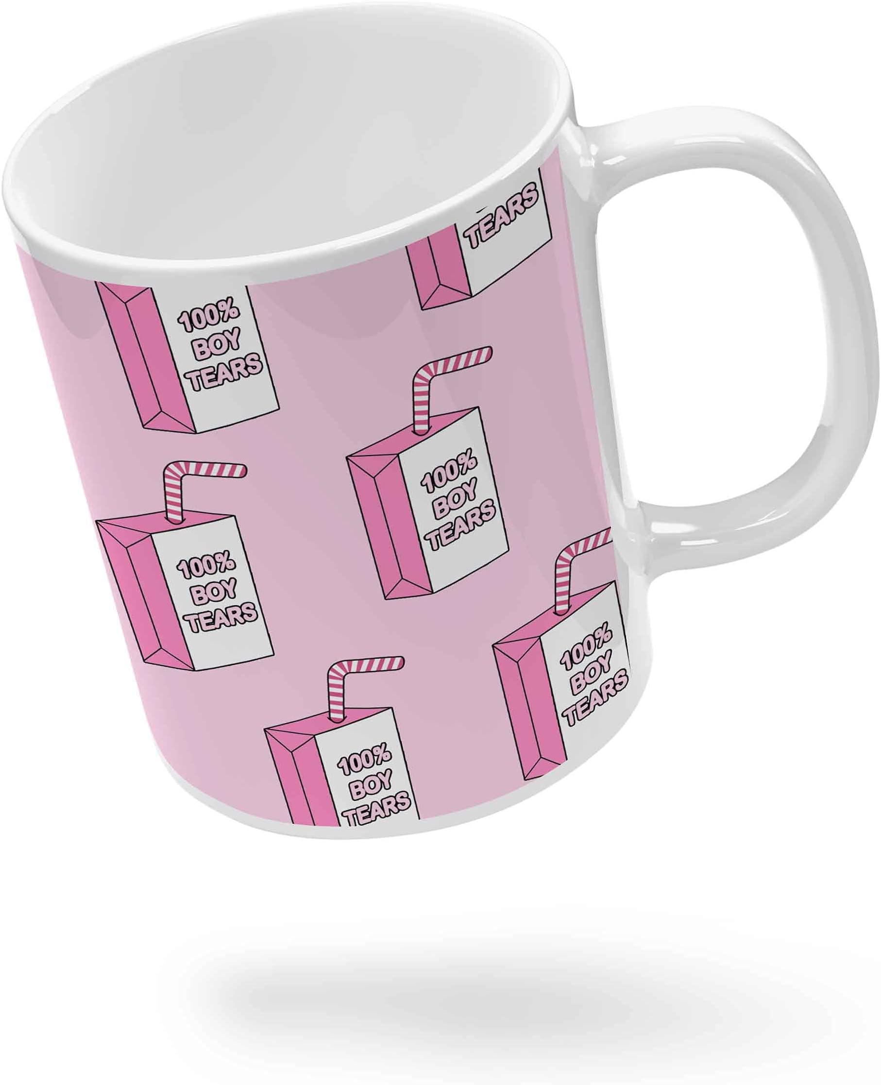 Gifi 100% Boy Tears Coffee Mug Microwave and Dishwasher Safe 330ML | Mug for Coffee | Ceramic Coffee Mug