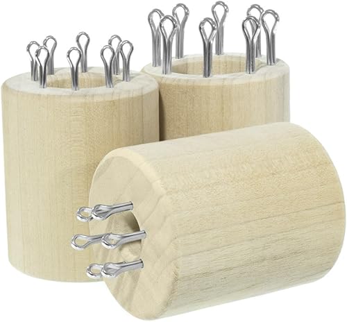 Paracord Planet Carretes de tejido de cuerda de paracaídas de doble cara de madera polar extraíbles de 4 pines, 6 pines y 8 pines, crean tejidos de