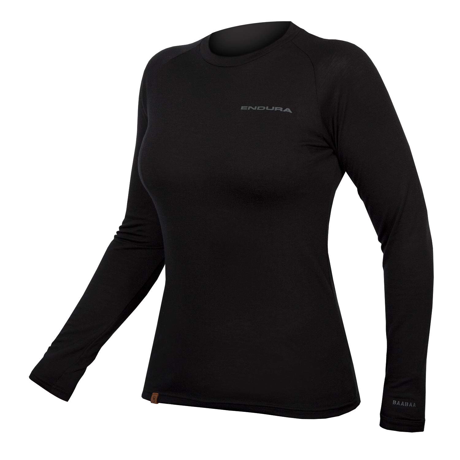 Endura Wms BaaBaa Blend Women's L/S Baselayer, Black - S, Nero