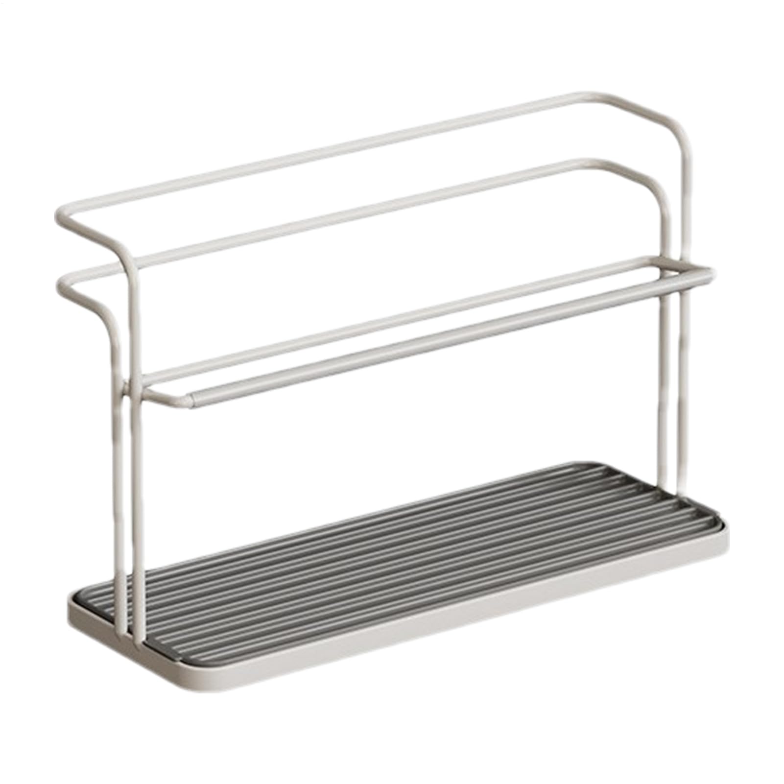 Jomewory Standing Drying Rack for Baby Bottles, Double-Layer Mug Bottle Drainer Rack, Kitchen Storage Shelf Bottle Drying Rack for Kitchen, Countertop - 20x12x31,5cm
