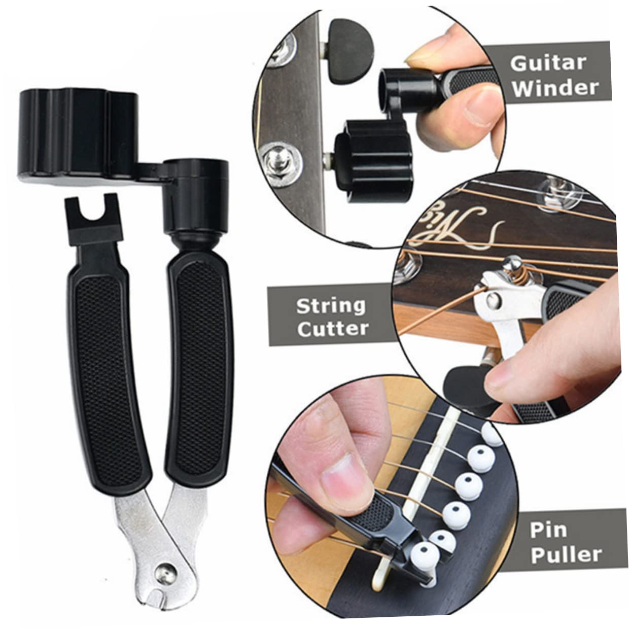 Abaodam 3 Piezas De Cuerda Kit De Sillín De Tuerca De Puente De Guitarra Cejilla De Ukelele Selección Del Pulgar Del Ukelele Herramienta De Cambio De Guitarra Acustica Silla De Guitarra