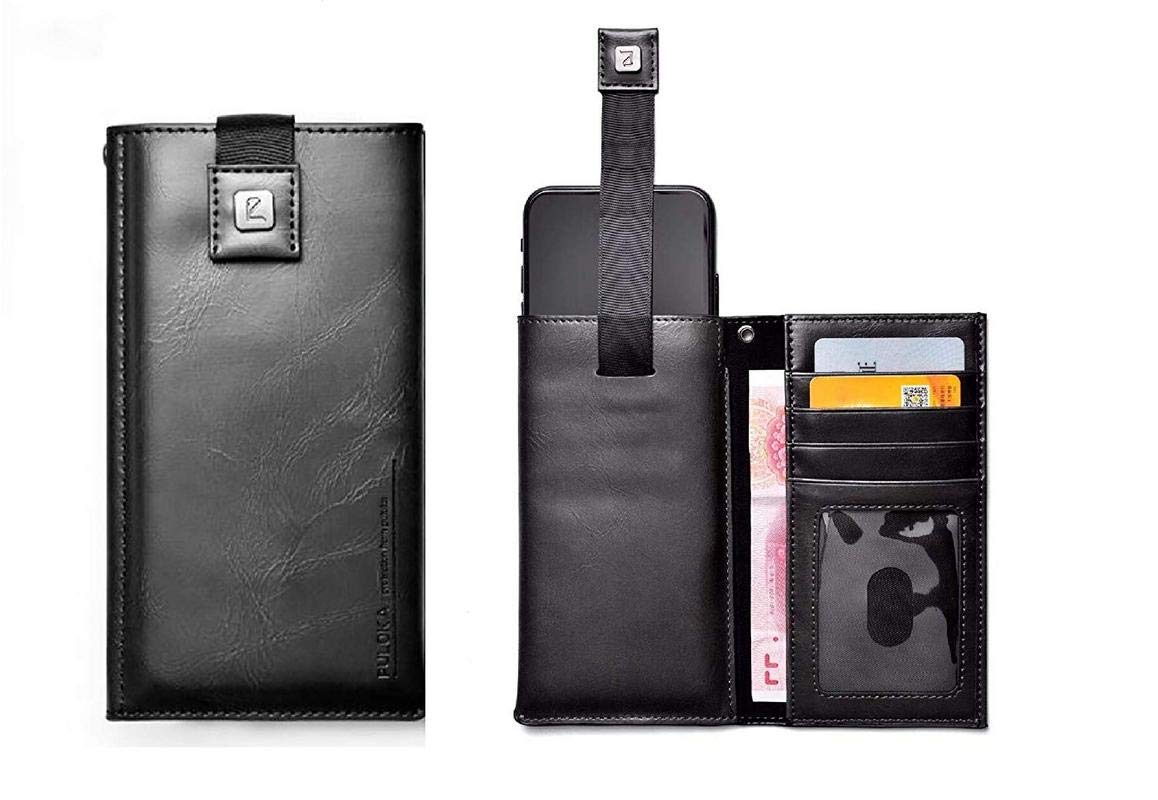 Helix Rich Leather Magnetic Mobile Pouch with Wallet Case Cover for  Panasonic Eluga Ray 530