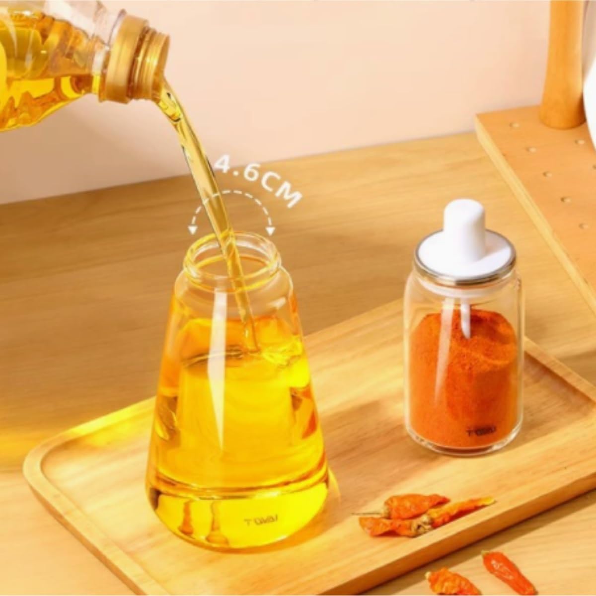 Dispenser per Salsa di Soia Cucina Domestica Apertura E Chiusura Automatica Bottiglia Di Olio Salsa Di Soia Aceto Pentola Set Da 3 Pezzi Contenitore Dell'olio