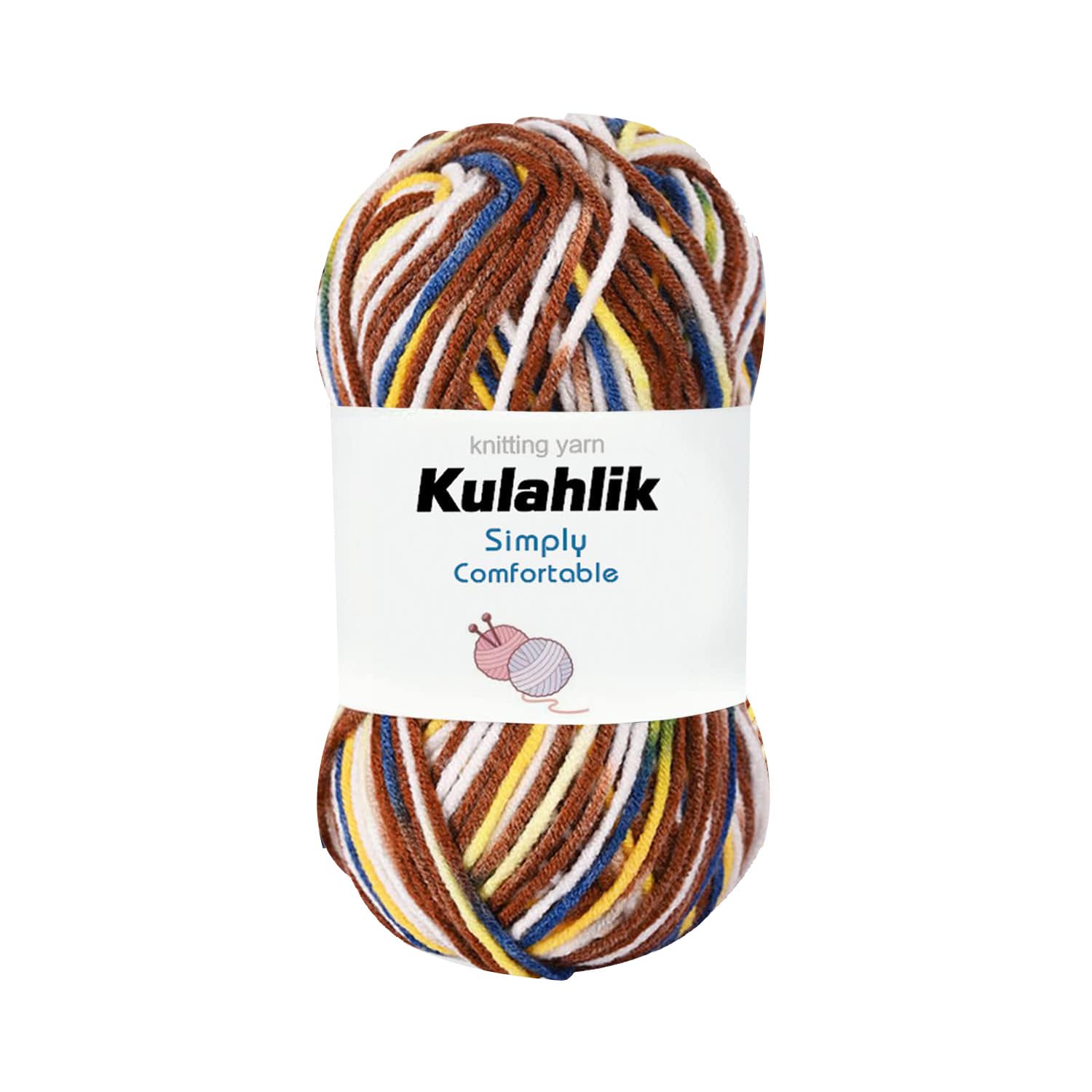 250g(5x50g) Acrylic Yarn for Crochet/Knitting, Colorful Gradient Yarn Thread, 5 Rolls Skeins, Perfect for Any Knitting Crochet and Crafts Mini Project — view 97