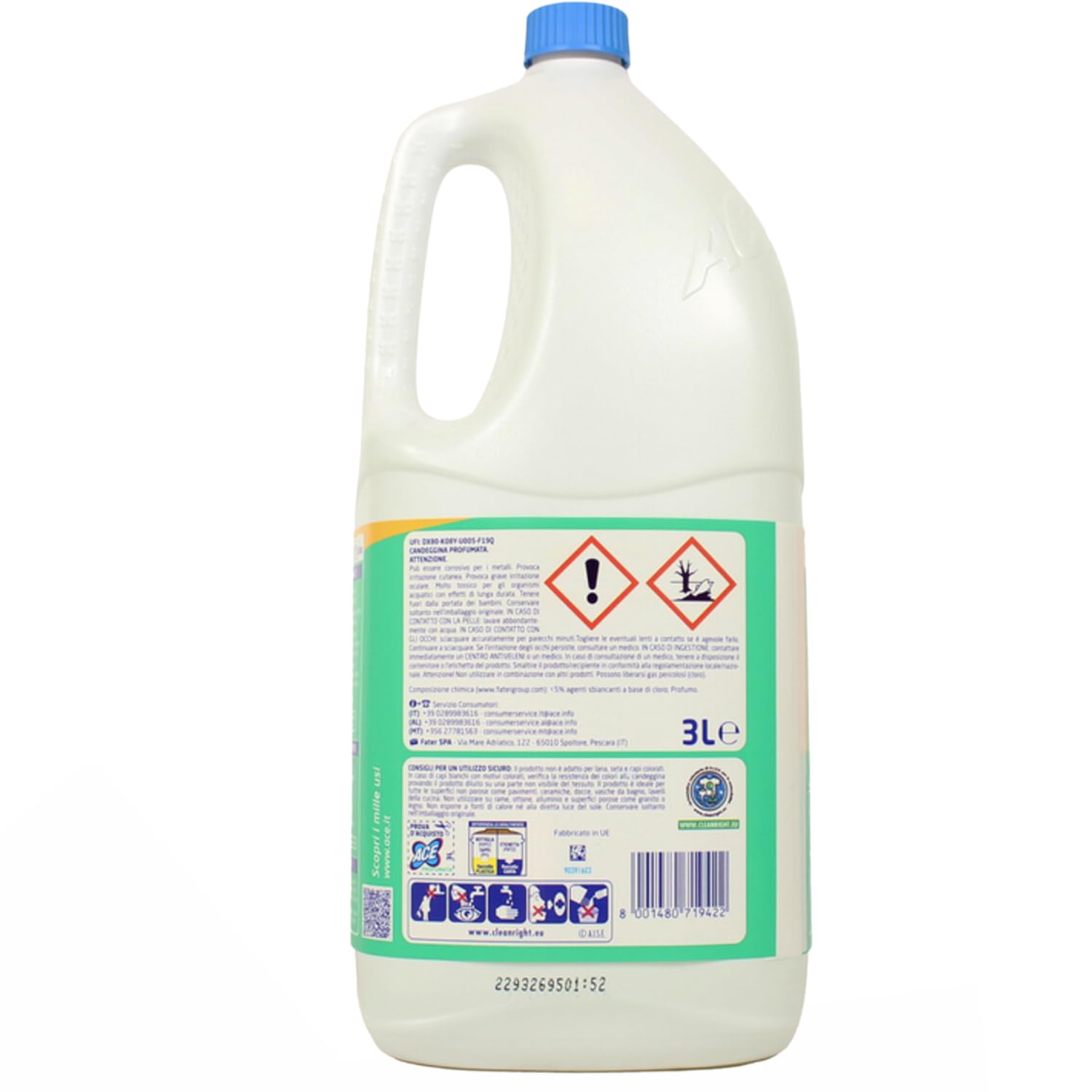 Candeggina Profumata Casa & Bucato 3L – Igiene Profonda Multiuso kit con Spugna Brandizzata SPESA & RISPARMIO Inclusa – Variazioni 4/8/12 Pezzi (8)