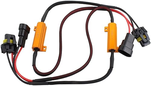 ZBGUN 2 unidades 90059006 de bombillas LED para automóvil, carcasa de aleación de ultra alta frecuencia de alta potencia, resistencia de luz