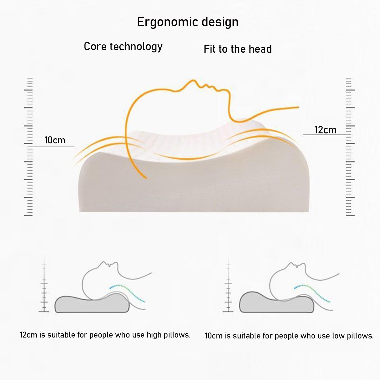 Almohada de látex natural para dormir, almohada de lujo extrasuave para personas que duermen de lado, espalda y boca abajo, funda de algodón transpirable extraíble