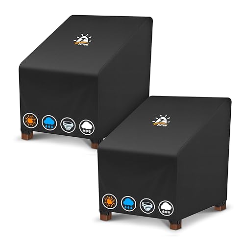 Zettum Patio Chair Covers 2 Pack - 600D Outdoor Chair