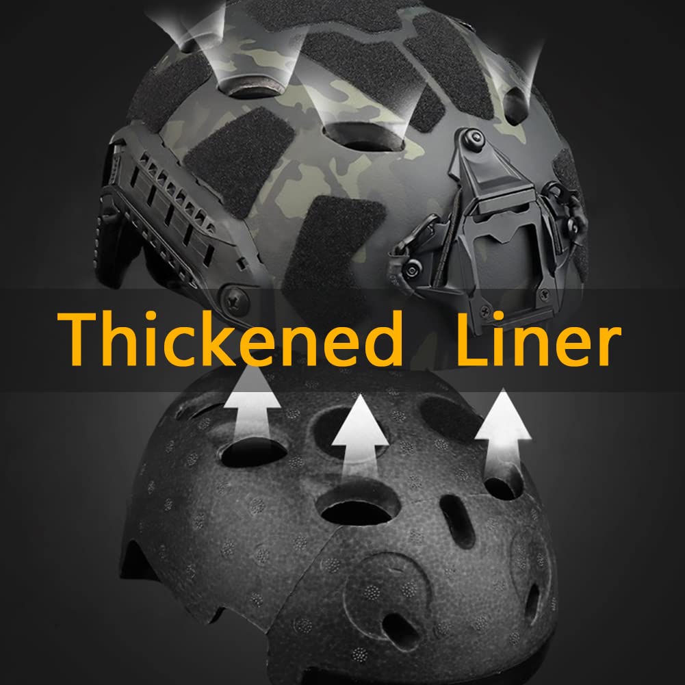 Amazon.co.jp: ファストミリタリーヘルメット、タクティカルヘッド