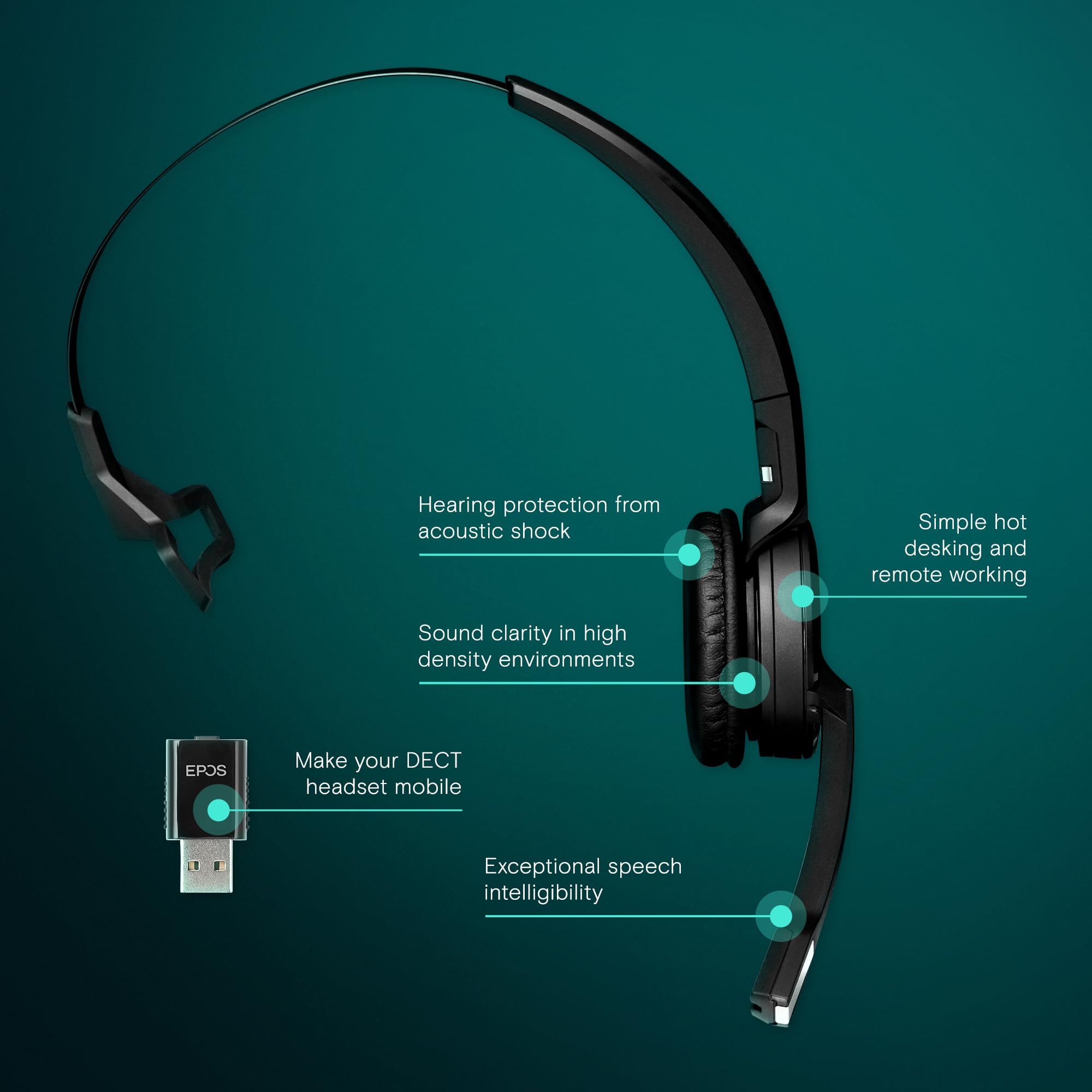 Wireless Headsets Sennheiser Mb Pro Uc Ml Headset Sennheiser MB