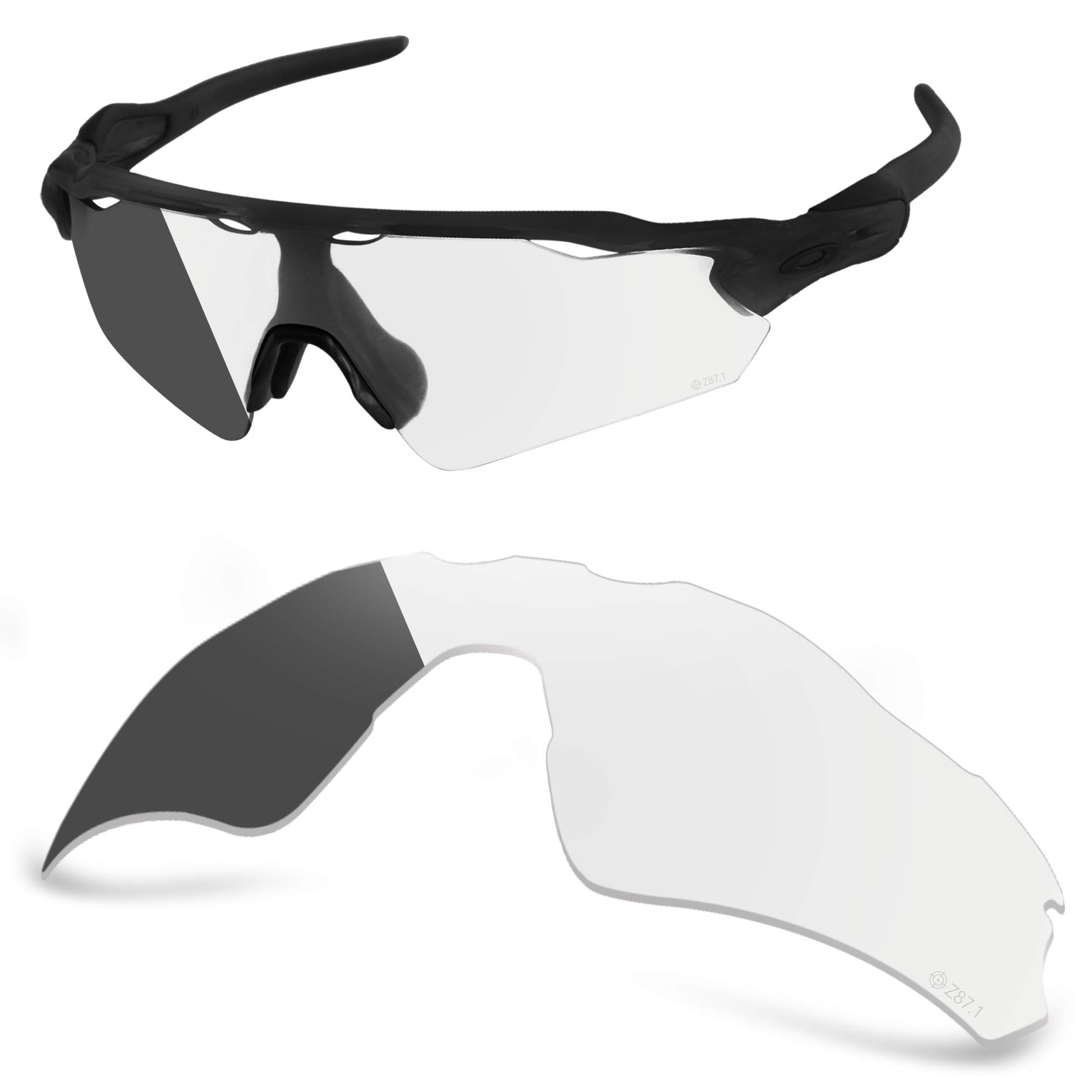 Aozan Men's Hi-Def Photochromic Ansi Z87.1 Replacet Lenses For Oakley Radar Ev Path Sunglasses