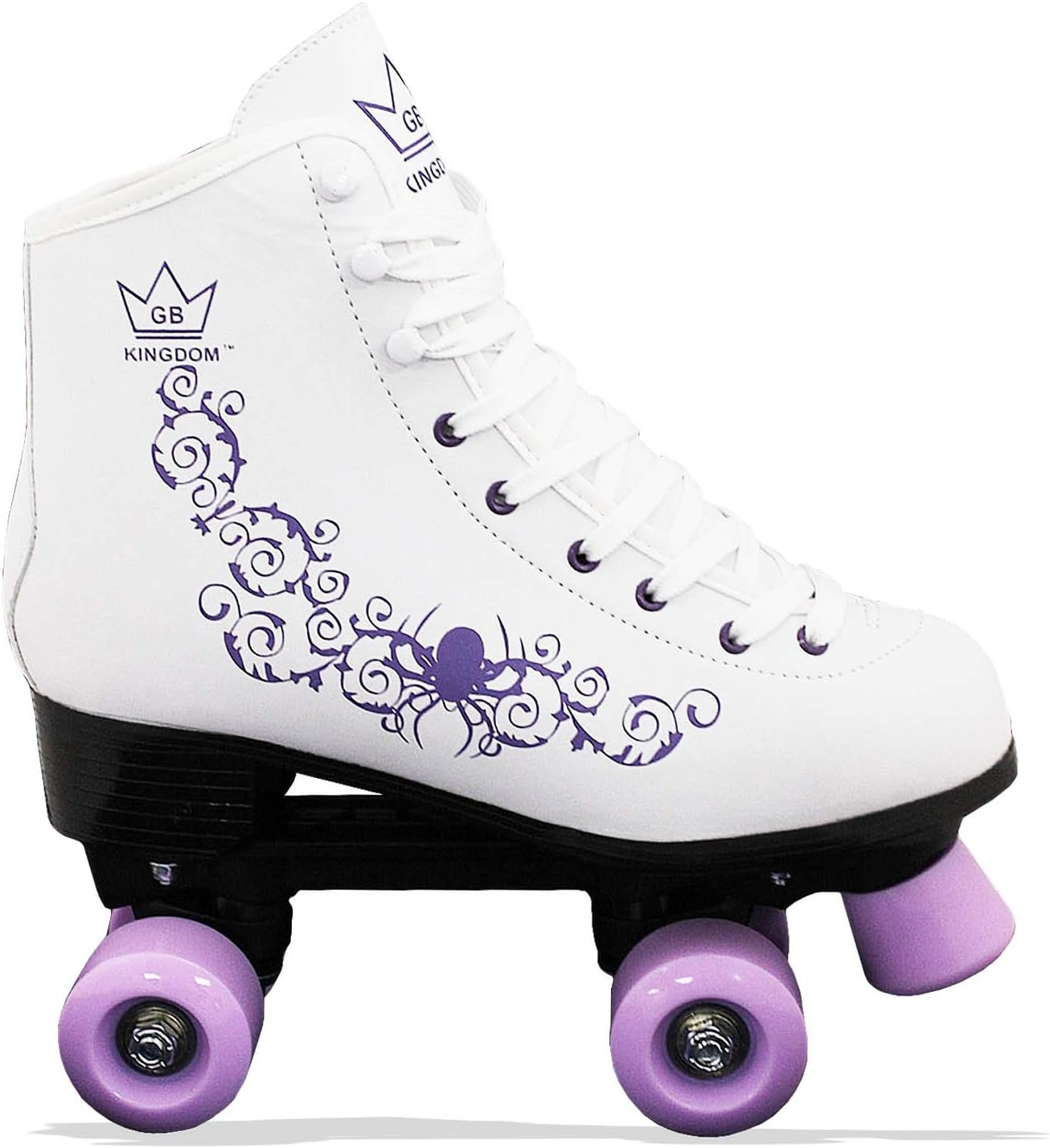 Kingdom GB Vector v2 Quad Wheels Recreational Roller Skates For Kids Girls Womens Adults Rollerboots Indoor Outdoor RRP £90