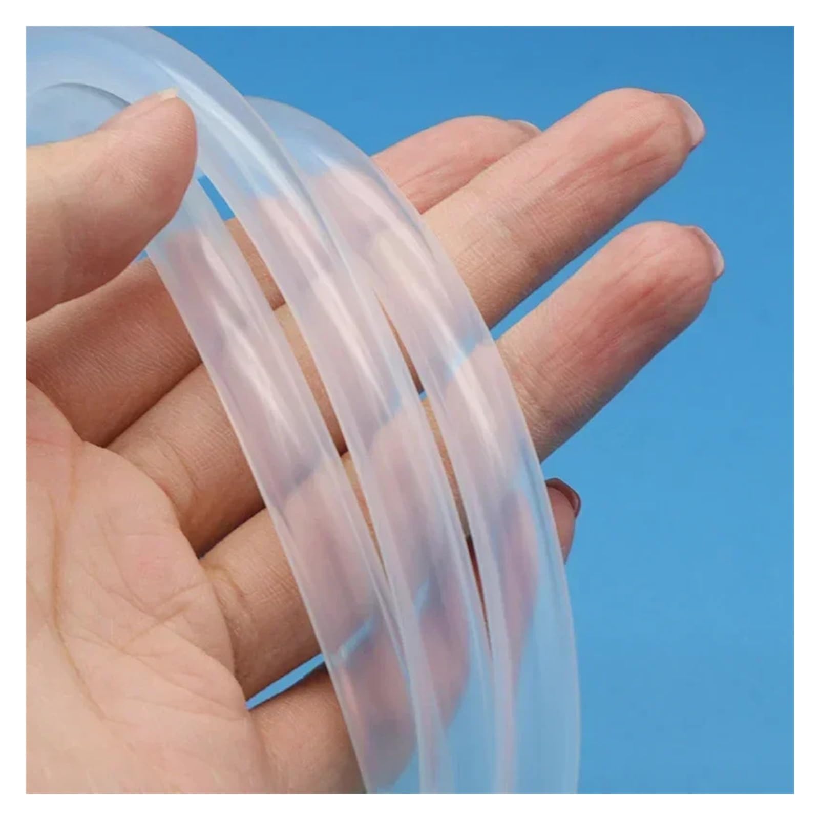 Manguera De Goma Silicona Transparente, 1/5/10M, ID 0,5 1 2 3 4 6 7 8 9 10 12mm(10 METERS_ID 9MM X 13MM OD)