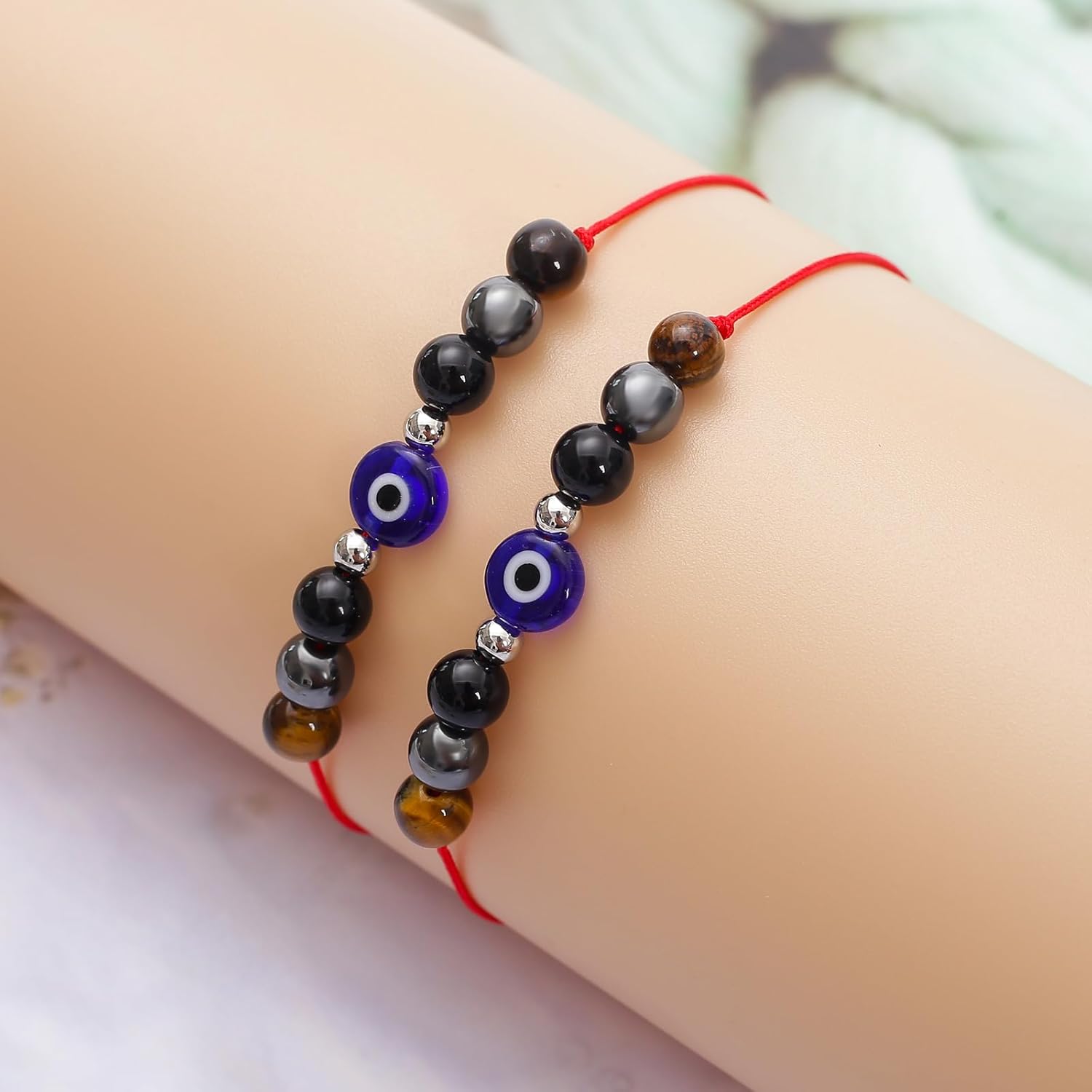 Protection Bracelet, empath protection, black obsidian Crystals and Healing Stones Bracelet for Women ，Luck ，Anxiety and Stress Clam Bracelet - Image 6