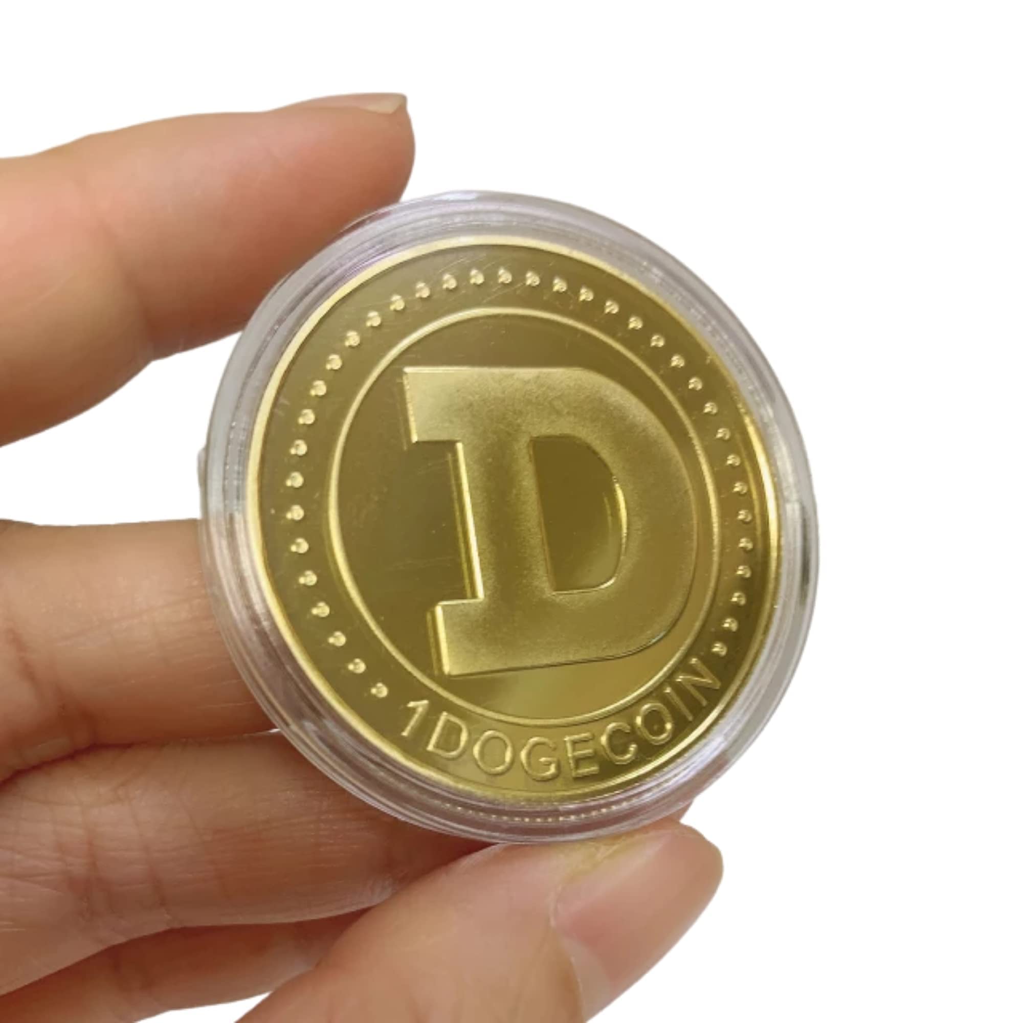 Dogecoin Costume Dogecoin Novelty Coin - Gold Plated Copper Mint Crypto  Collector Item **Ships Fast Real Gold Coin Necklace