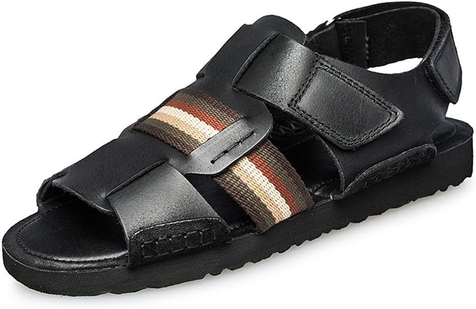 DUODUO Men's 6117/6118 Leather Casual Fisherman Sandals