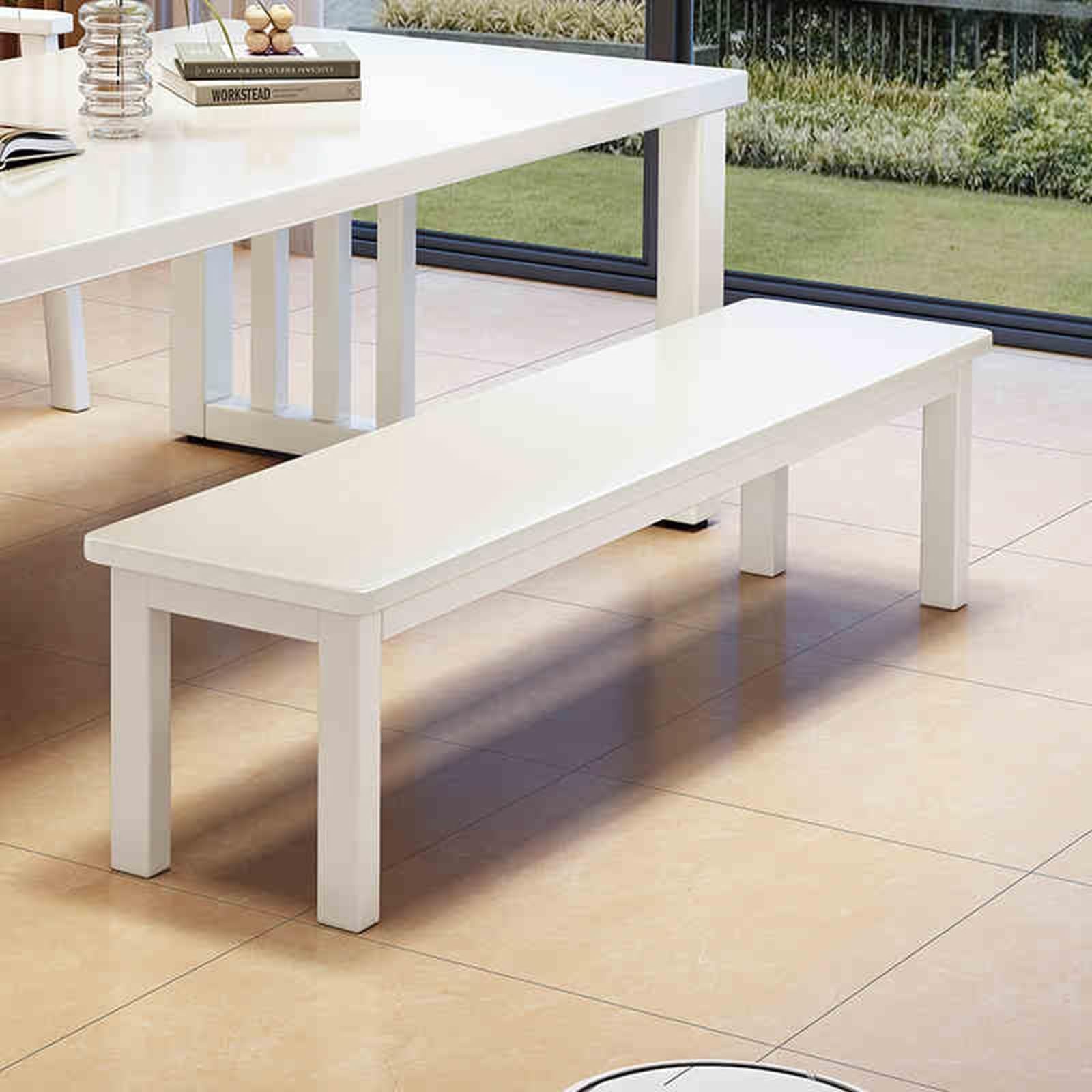 Banco de comedor de altura corta y estilo rústico para casa de campo