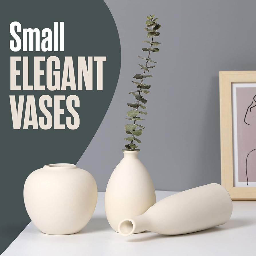 Amazon.co.jp: セラミック花瓶セット - 3点 : Home & Kitchen