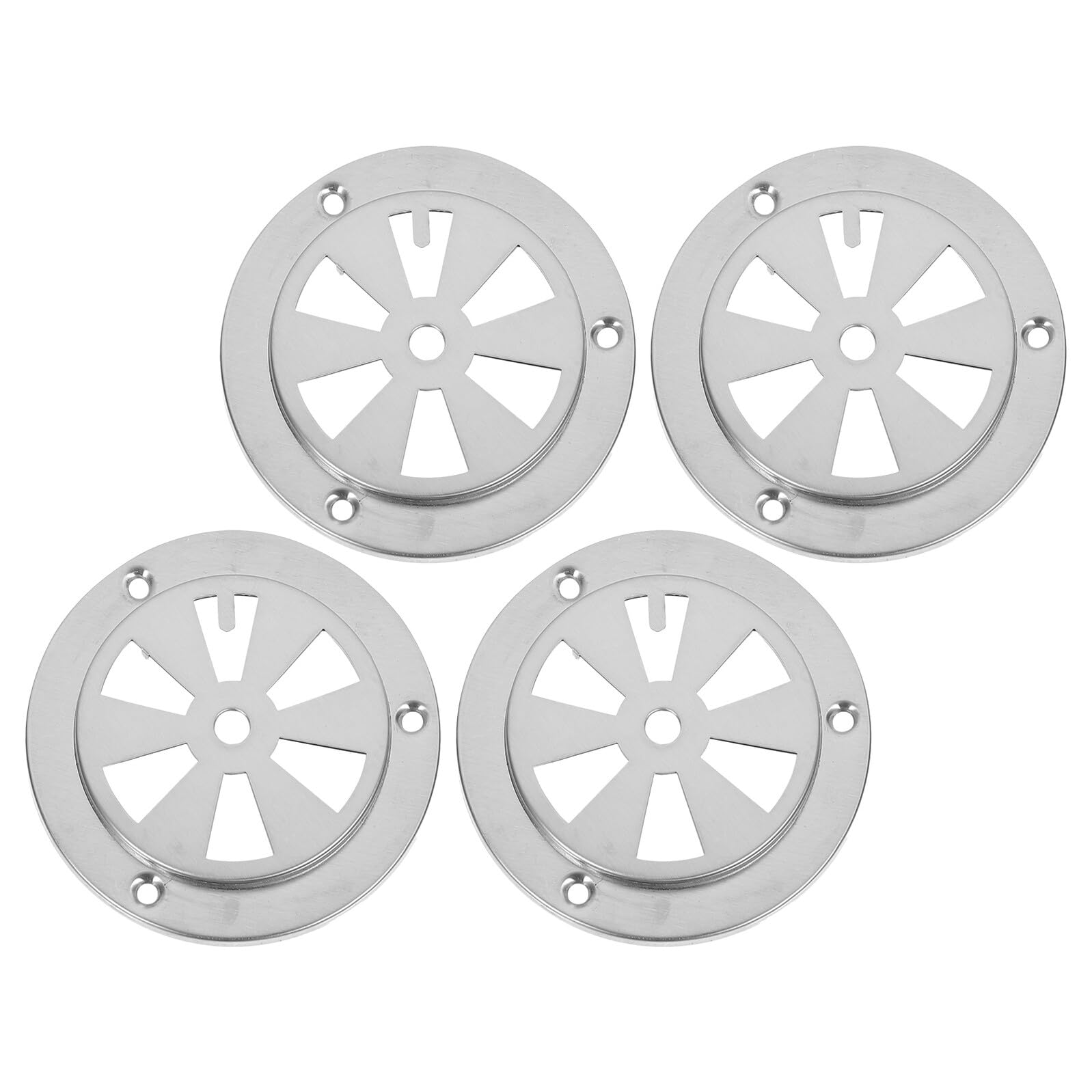Grille de ventilation inox pour four et barbecue VILLCASE | 4 pièces