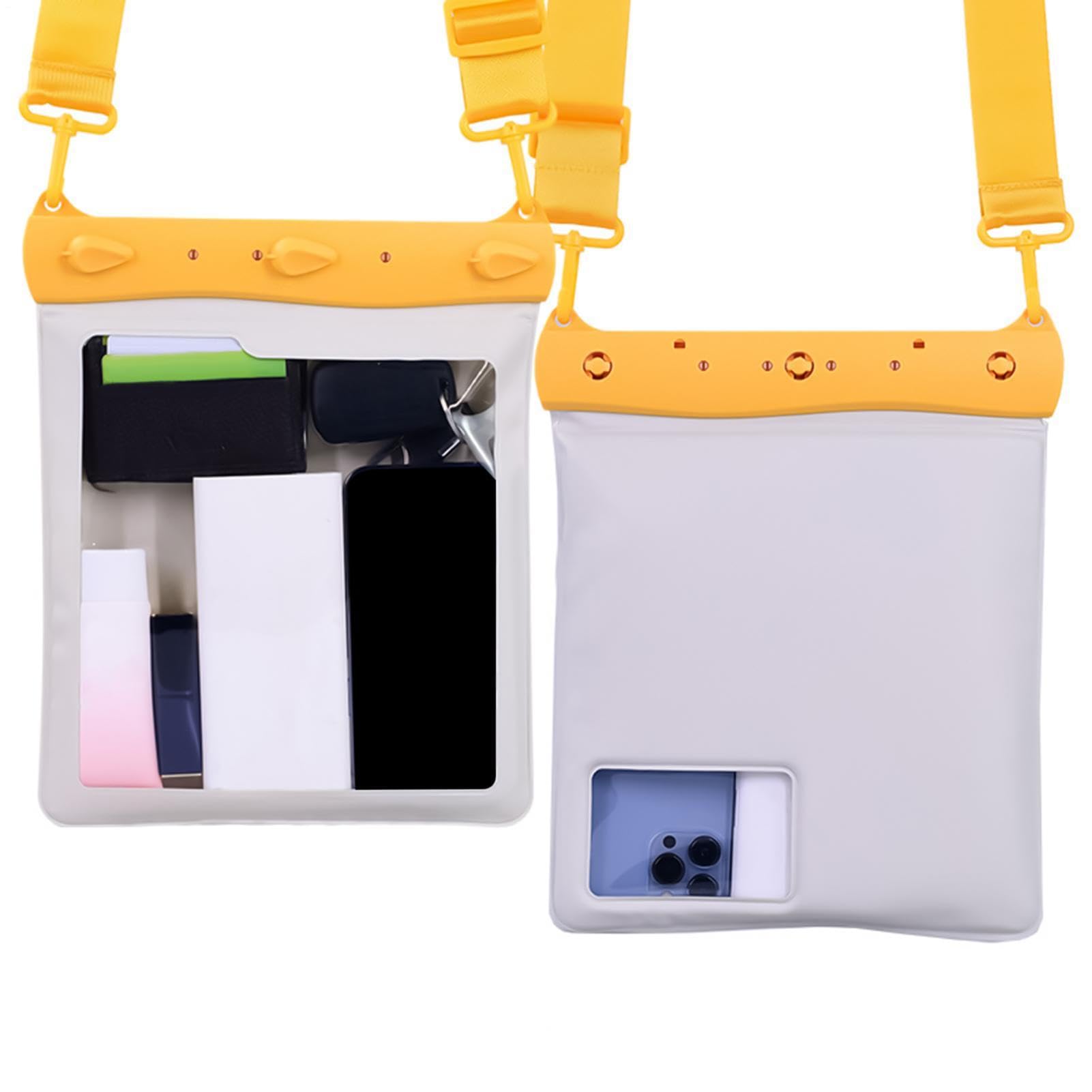 Custodia Impermeabile Telefono Cellulare Borsa Grande con Touchscreen | Custodia Subacquea Per Smartphone Per la Spiaggia e Crociera Viaggio, Rafting Immersioni Snorkeling Nave e Kayak
