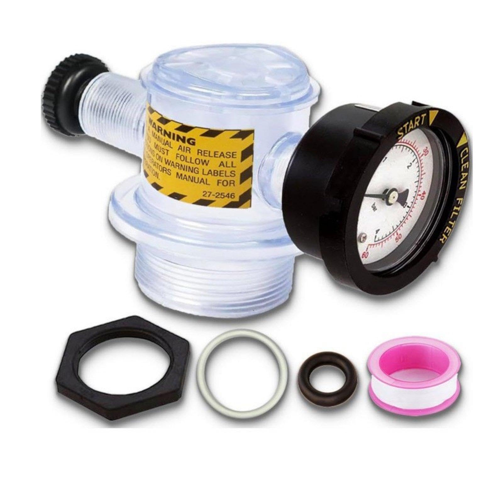 Manual Air Release Valve Replacement Assembly O-Sealing Gasket Pool Spa Sand Filter Threaded Fit Strainer Gauge Assembly-image-40