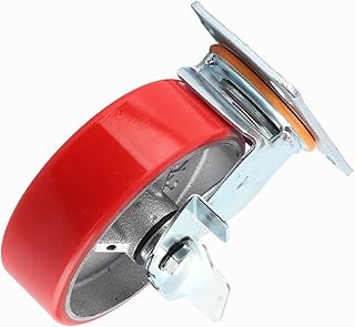 Brake Caster Load Bearing Polyester Wheel Iron Caster Plate Brake Wheel Polyurethane Polyurethane Pu Tire Wheel Tire Tire Bearing Plate Casters