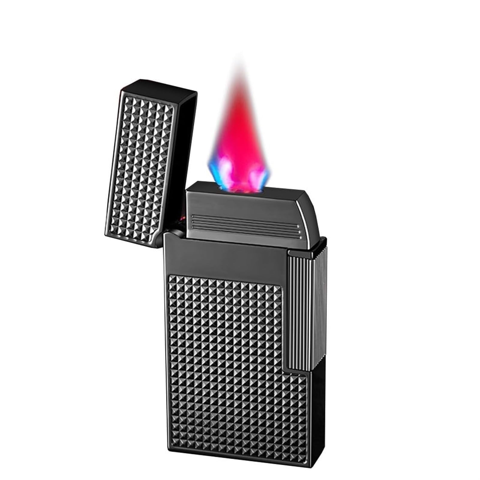 Encendedor Jet Flame de metal resistente para hombres con llama regulable