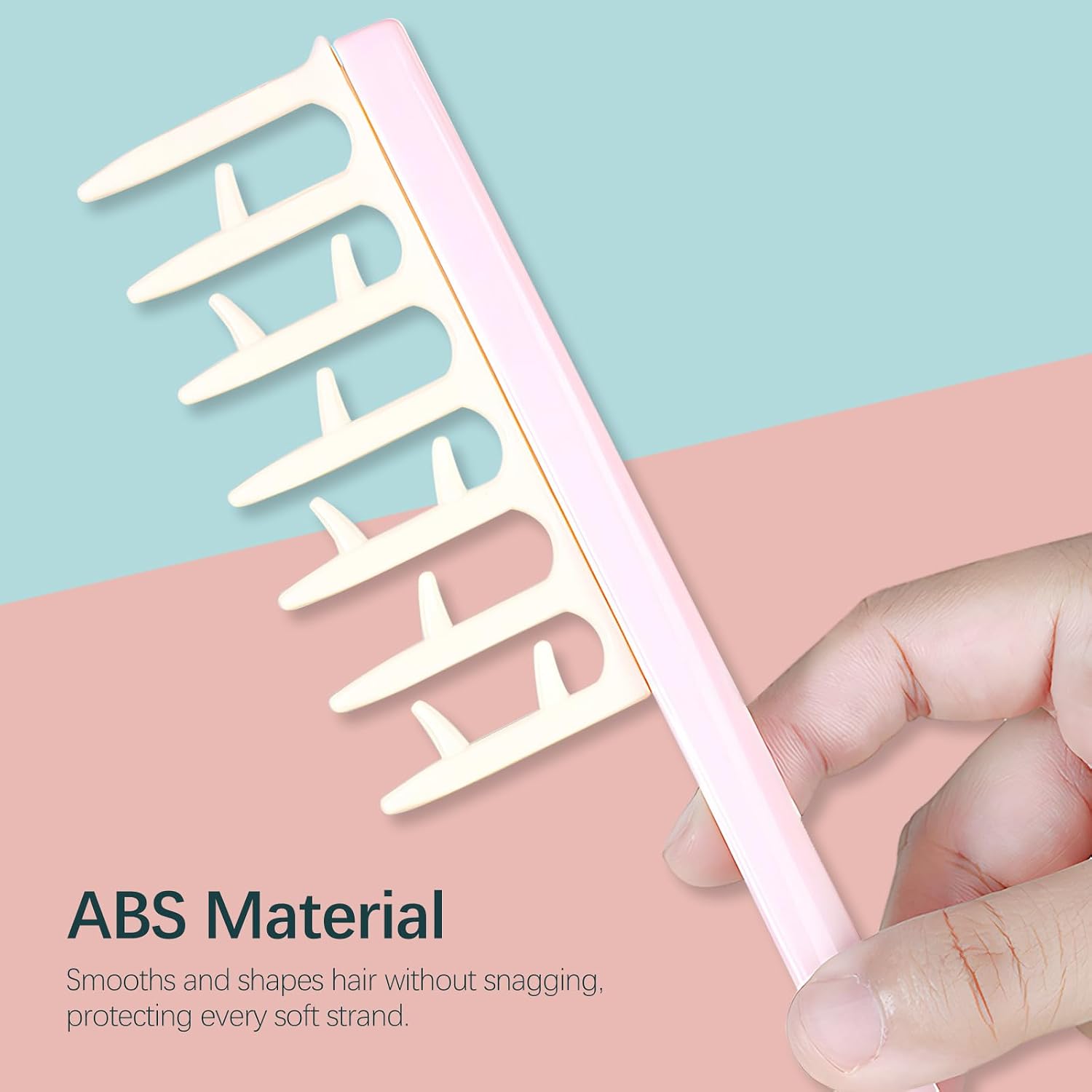 2pcs Antlers-shaped Seam Comb Set - Fluffy Ladies Styling Comb, Perfect Hairdressing Tool for Home, Salon, and Barber Shop Use. image 5