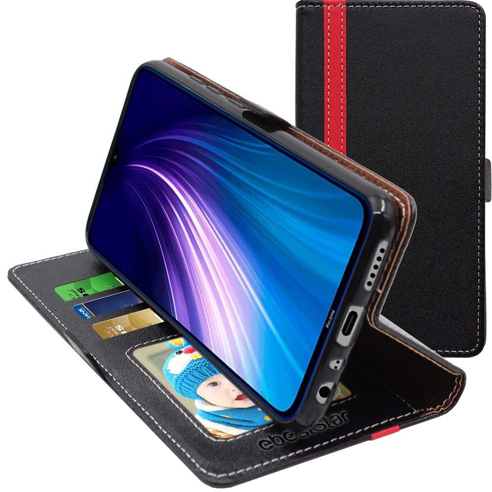 Betterfon Custodia A Portafoglio Per Xiaomi Redmi Note 8 (2021) | Flip Cover Con Slot Carte E Chiusura Magnetica - Blu