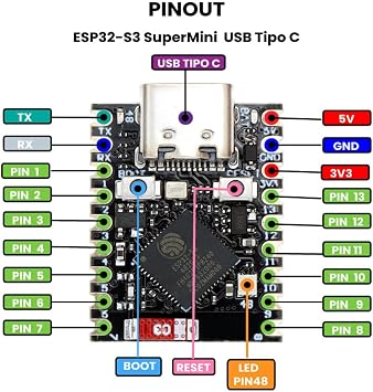 ESP32-S3 Development Board ESP32 Supermini Development Board ESP32 S3 Mini Board WiFi Bluetooth