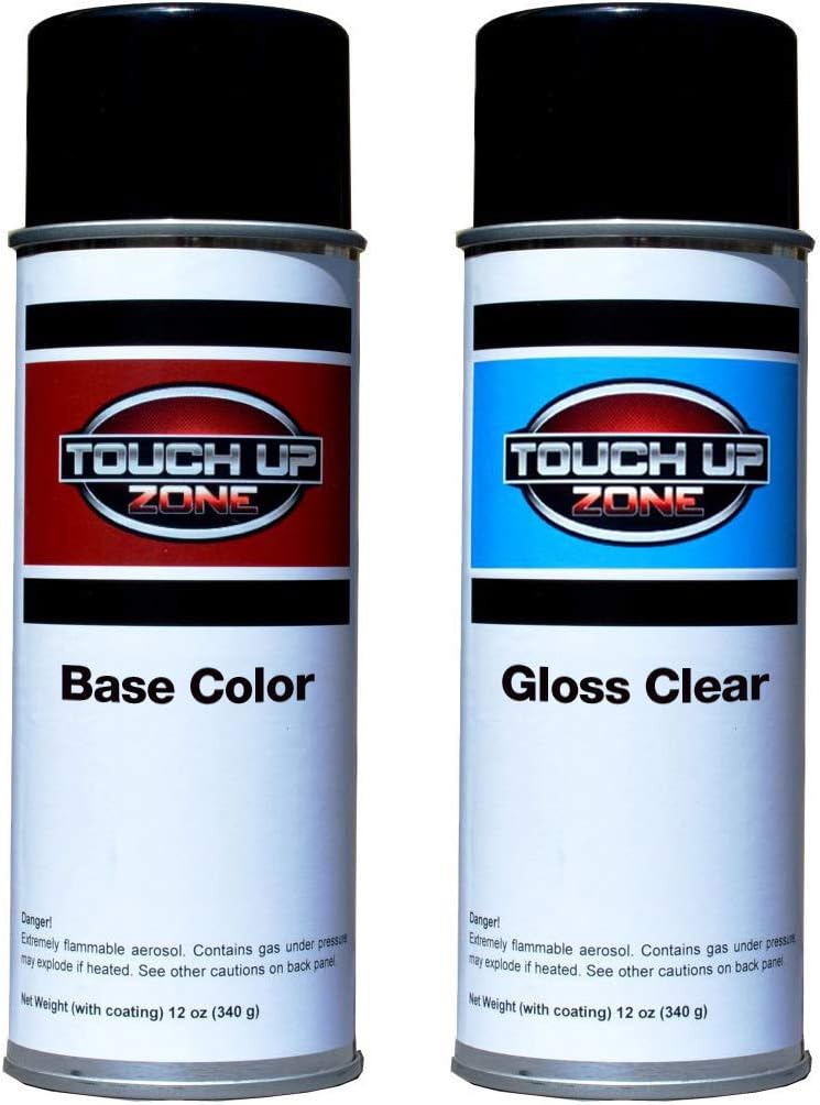 Touch Up Zone Aerosol Paint and Clear - Replacement for Jeep Octane Red (Velvet Red) Code PRV