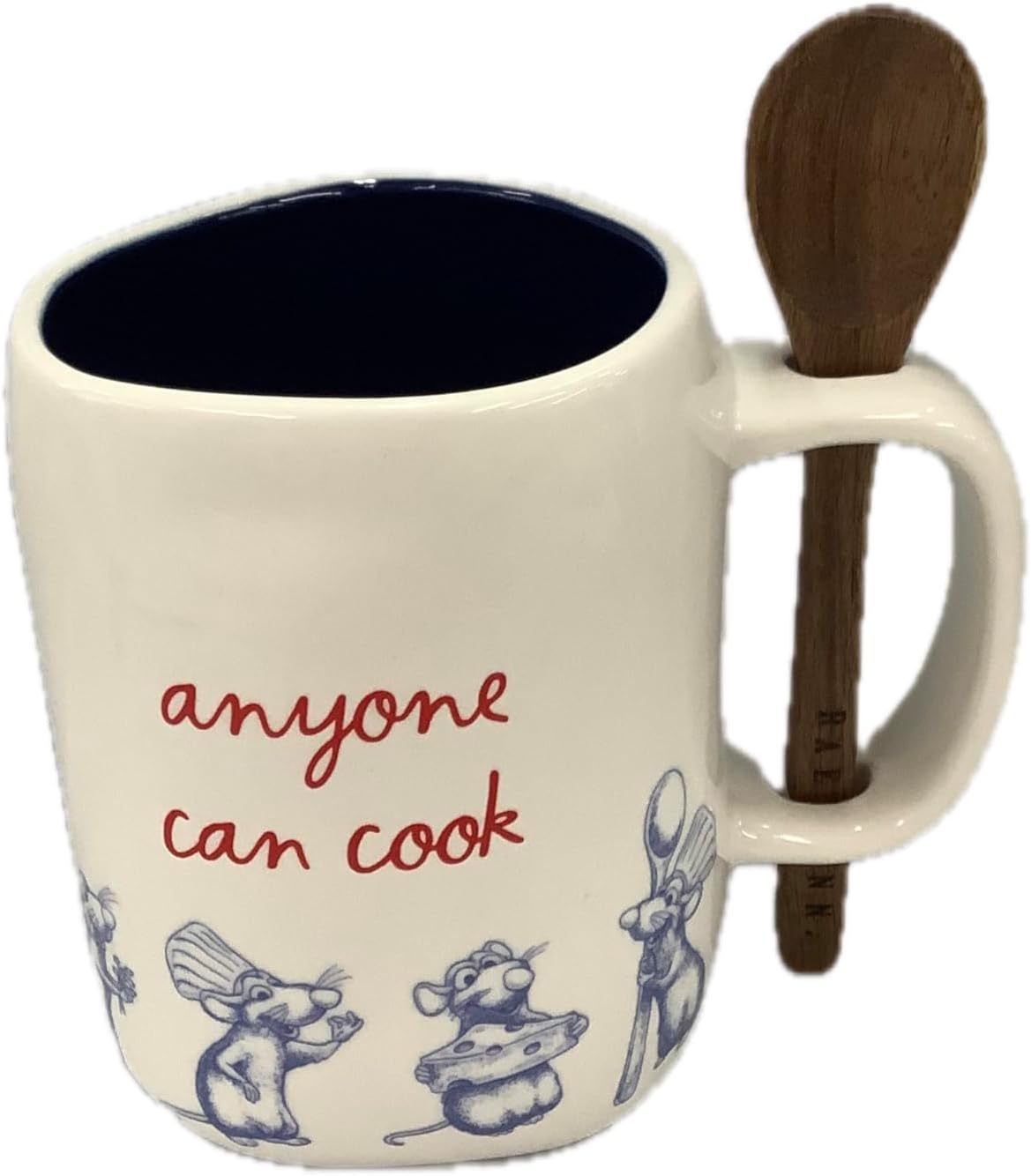Rae Dunn Ratatouille Coffee Mug, Le Petit Chef with Remy Figure