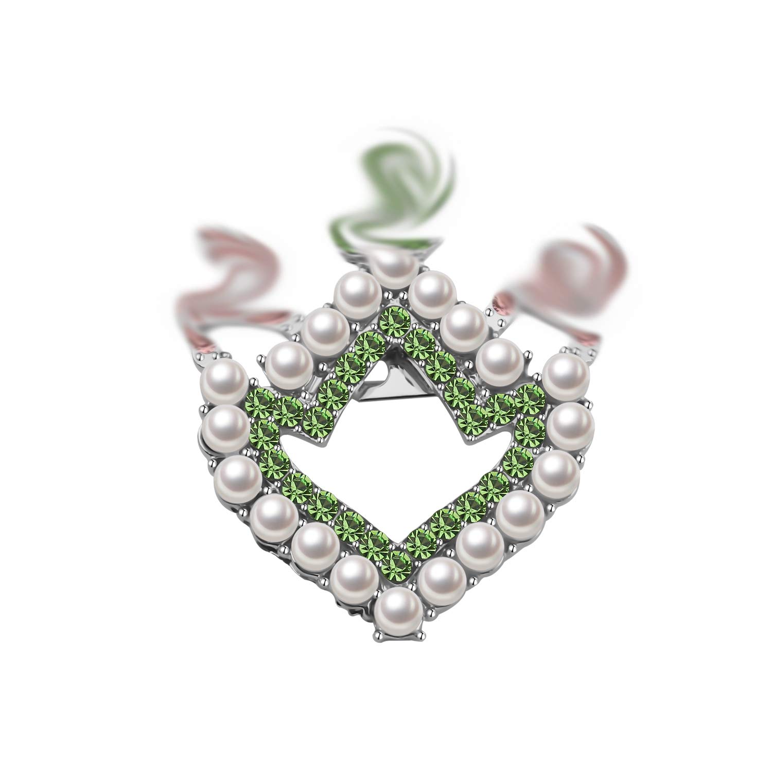 CENWA Brooch Pin Sorority Graduation Gifts Pink and Green Pin