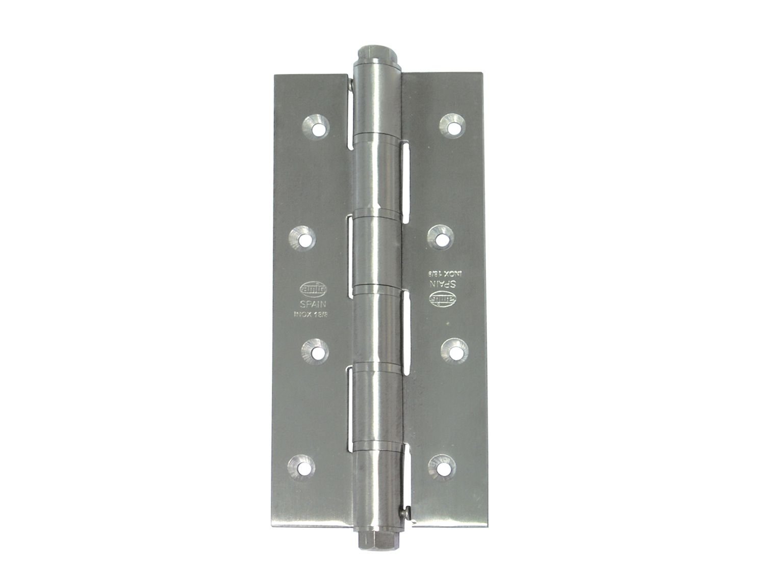 Bisagra de acción simple de acero inoxidable mate Amig de 180mm