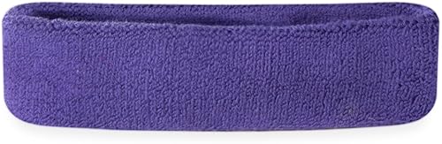 Miniatura 84 de Suddora Diadema de entrenamiento para hombres y mujeres, banda deportiva que absorbe la humedad, bandas de tela de rizo de algodón ligero para Lazo