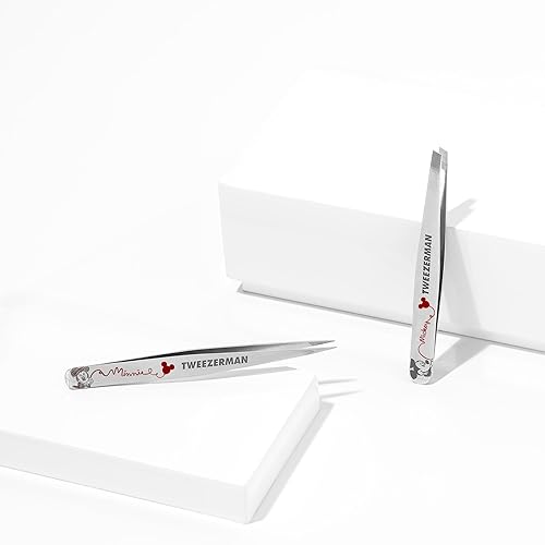 Miniatura 4 de Tweezerman Disney Mickey Mouse & Minnie Mouse Forever in Love - Juego de pinzas inclinadas y puntiagudas