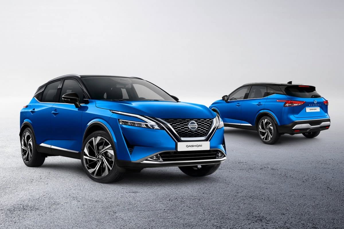 Tappetini per Nissan Qashqai III (J12) dal 2021- su Misura, Antiscivolo, battitacco in gomma rinforzata, bottoni di fissaggio