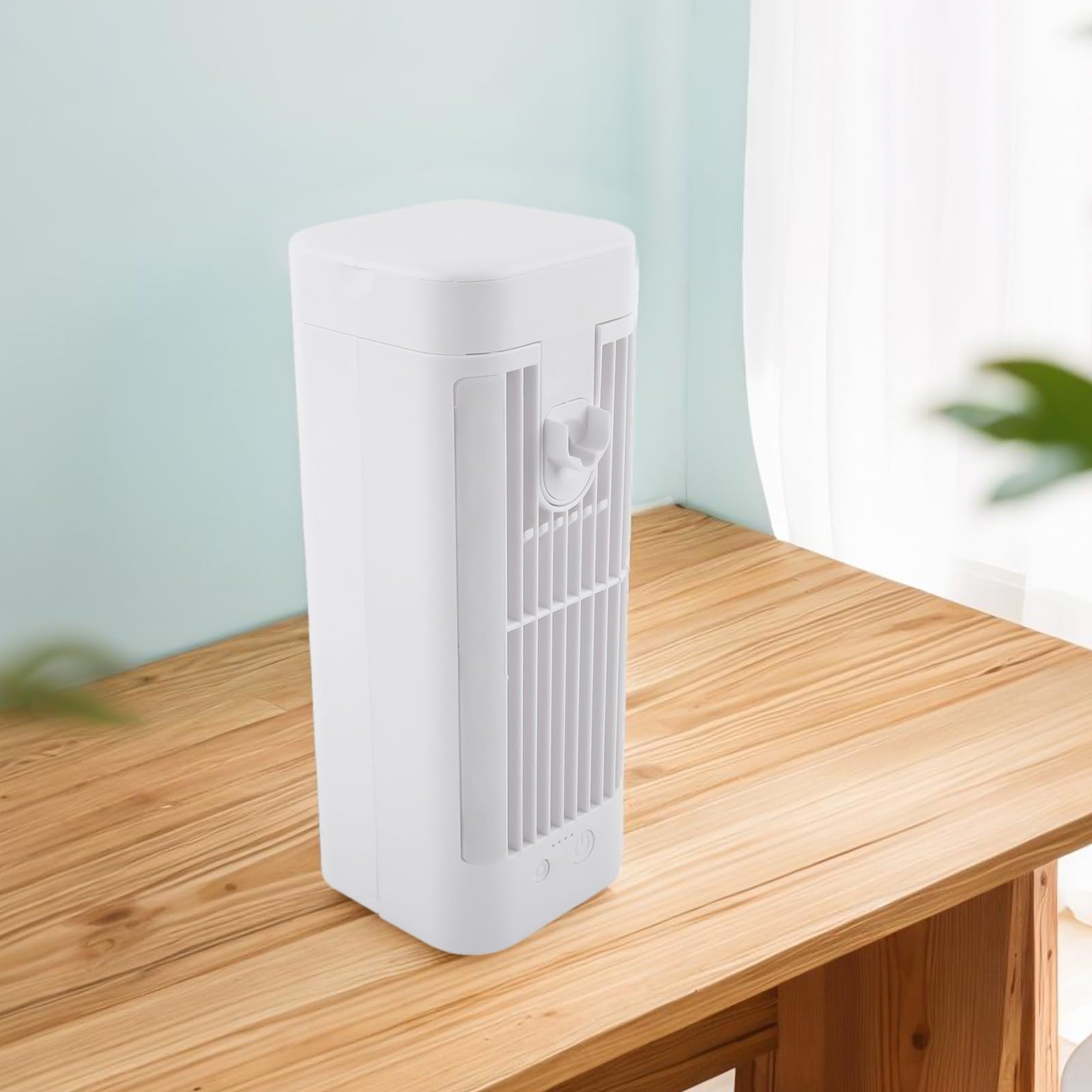 Alanmoship for MINI Portable Air Conditioner,Portable Air Cooler Three settings Quiet operation with a night light hook for Office,Home,Room(2400mAh)