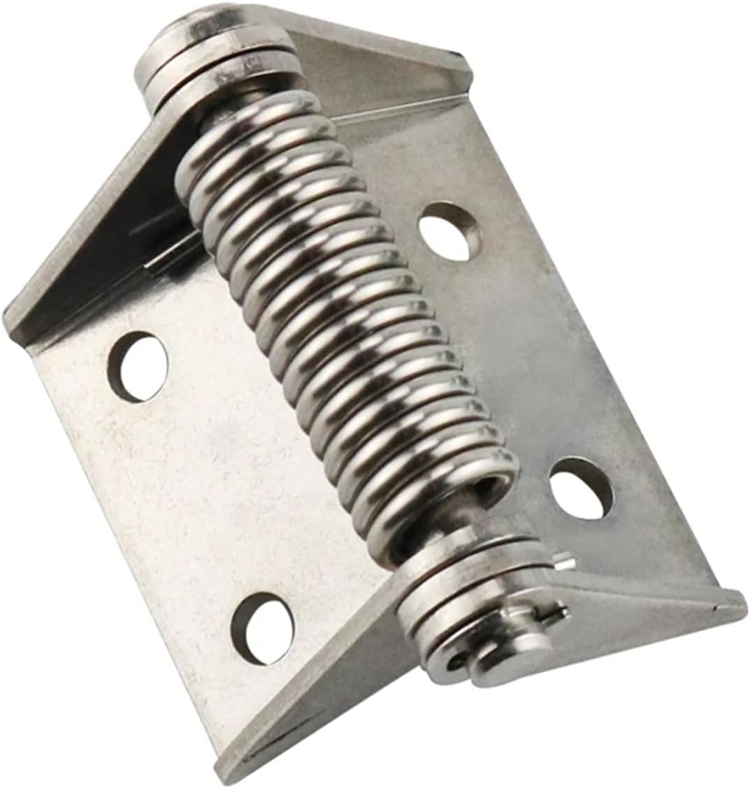 Stainless Steel Or Iron Galvanizing Self Closing Return Spring Load Bearing Hinge 1Pcs(70mm StainlessSteel)