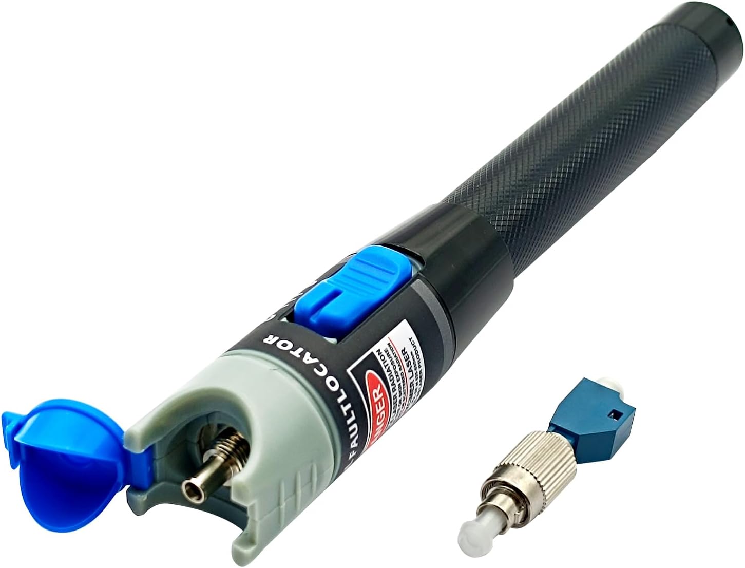 10mW Visual Fault Locator 10km with 2.5mm Universal Connector, Red Light Fiber Optic Cable Tester Meter for CATV Telecommunications Engineering Maintenance