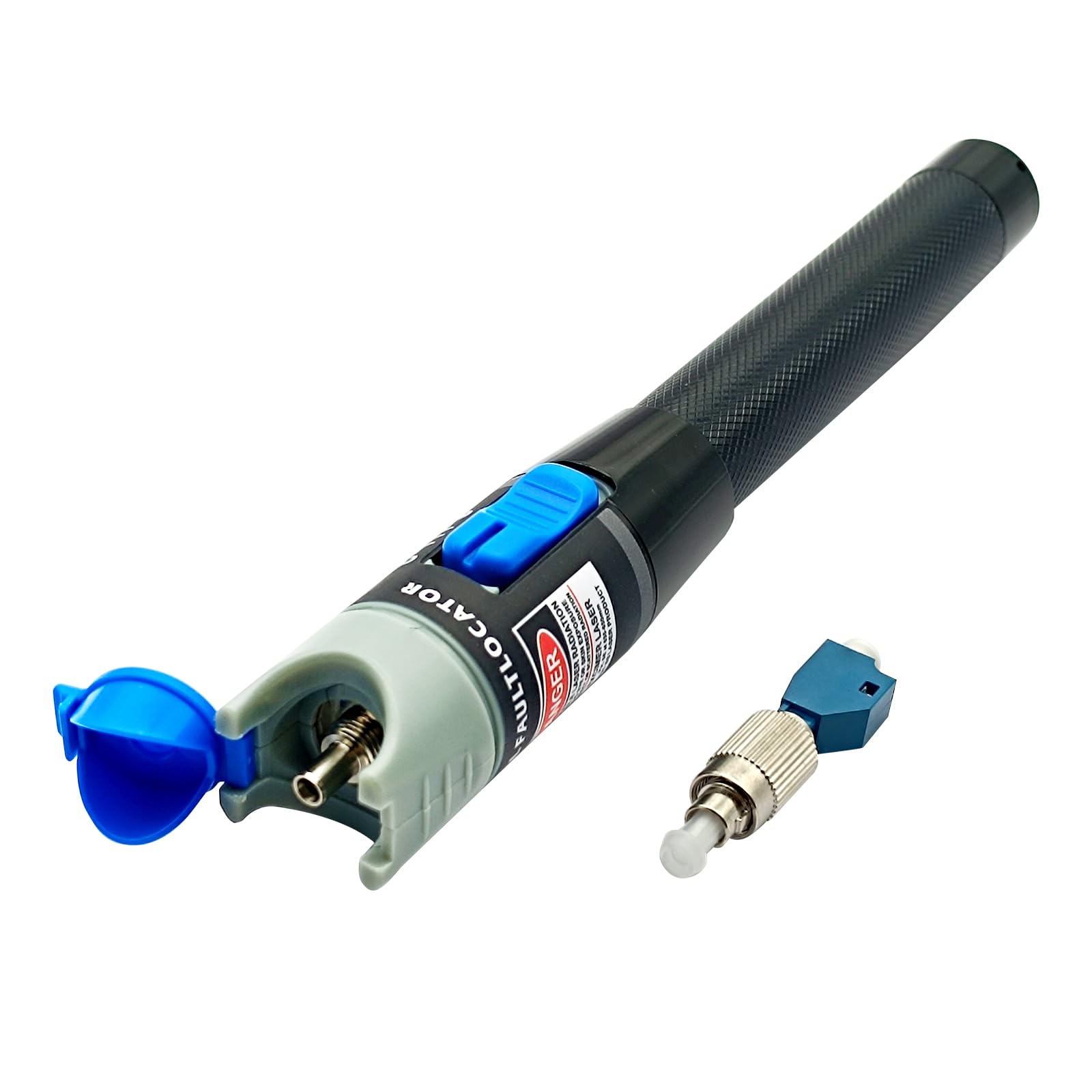 10mW Visual Fault Locator 10km with 2.5mm Universal Connector, Red Light Fiber Optic Cable Tester Meter for CATV Telecommunications Engineering Maintenance