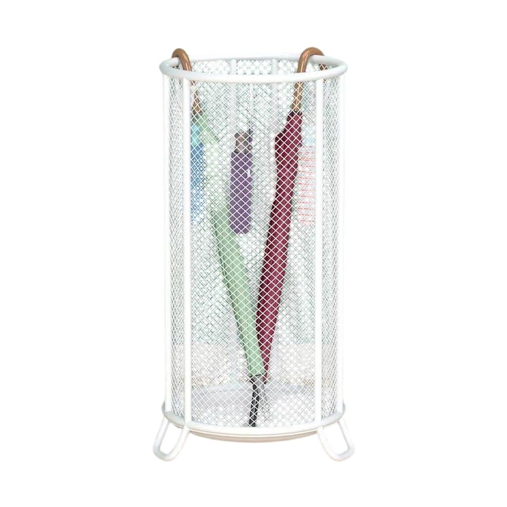 GHHVFEC Freestanding Umbrella Stand with Drip Tray, Heavy Duty Iron Holder for Entryway Lobby Office, Tall Sturdy Design