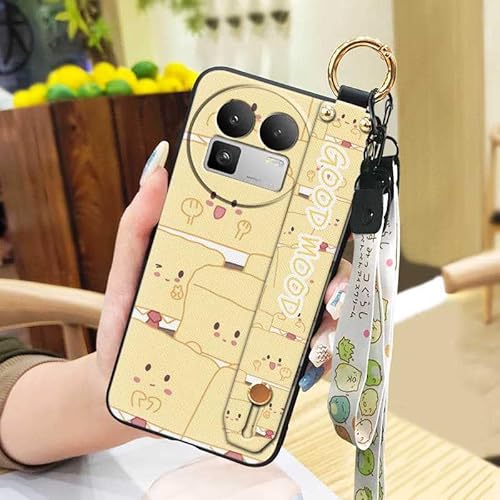 Phone Case Compatible with Realme GT8 China/C85 5G, Kickstand Silicone Waterproof Ring Cartoon Durable Cute Back Cover Anti-dust